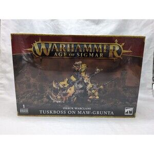 Warhammer Age Of Sigmar Orruk Warclans Tuskboss On Maw-Grunta